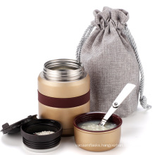 Stainless steel Double wall Vacuum Insulated Thermos Hot Food  Flask Lunch box Food Flask  Jar Thermos